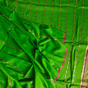 100% Pure Mysore Crepe Silk Saree