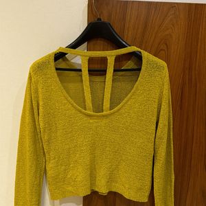 Yellow Crop Top