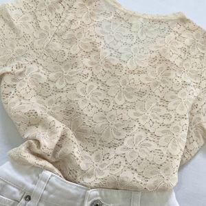 Pretty Pinterest Beige Top