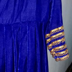 Velvet Gown With Dupatta