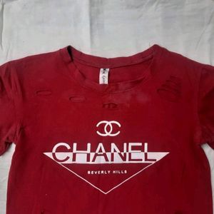 Red Crop T-shirt