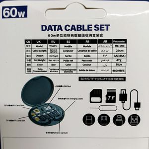 Versatile Cable Storage Box with USB Adapter Kit: