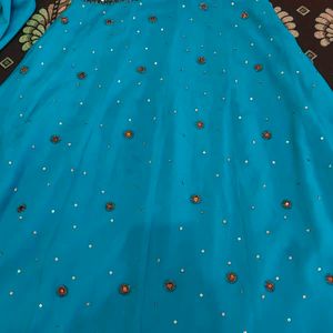 Anarkali With Churidar And Dupatta