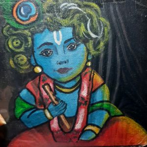 Cute Baal Krishna Painting