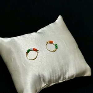 Beaded Hoop Earrings For Your Little One.