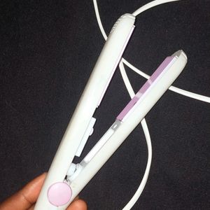 Mini White And Pink Straightener ❤️