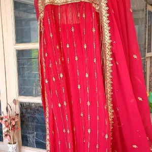 Designer Suits With Beautiful Stone And Zari Work