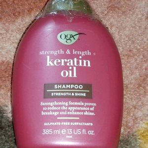 Ogx Strength & Length+ Keratin Oil Shampoo,385ml