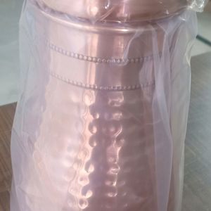 TrendyCopper Water Bottle With Glass As Cap