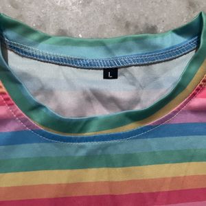 Rainbow Top For Women