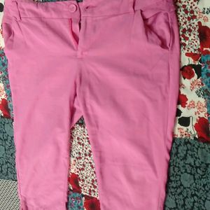 Half Pink Ledies Pant/Trouser