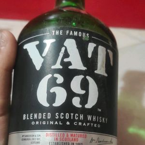 Empty Medium Size Vat 69 Bottle