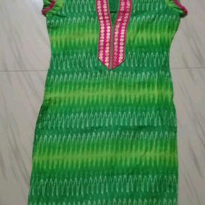 Parrot Green Colour Kurti