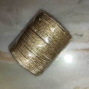 Shining Golden Metal Bangle- 2.4- 36 units