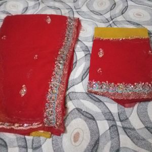 Unstitch Lahenga Choli And Dupatta Fabric