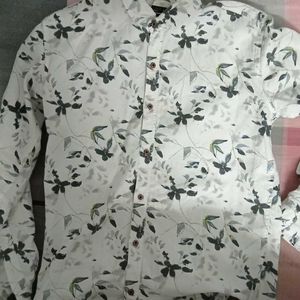 New White Flower Trending Shir For Men