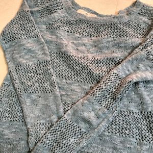 Blue Crochet Top