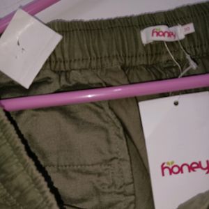 Olive Pantaloon Joggers For Women