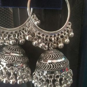 Navratri Special Oxidised Jhumka