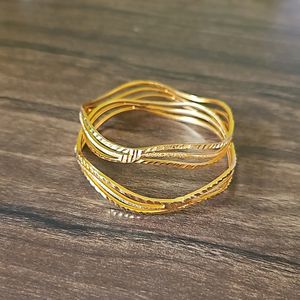 2.4 Gold Plated Bangles