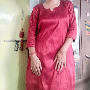 Maroon Ethnic Kurta