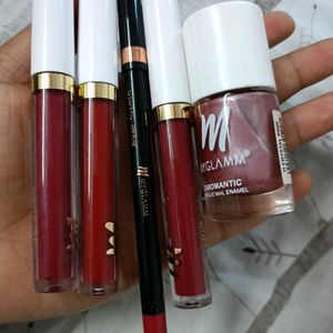 3Lipstick,1Lipliner,1nailpant From Myglamm