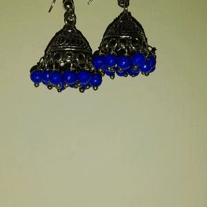 Blue Jhumkas