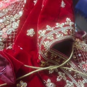 Velvet Bridal Lehenga Very Brand New