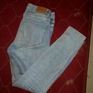 H&M Hnm Skinny Medium Blue Jeans Denims Trendy