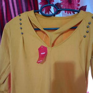 Mustard Full Sleeve Top