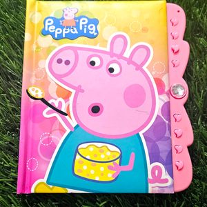 Peppa Pig Lock Diary For Kids🥰🩷 + Erasers 💌