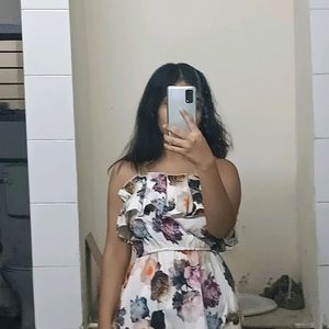 Knee Length Floral Dress