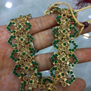 Golden Green Jewellery Set