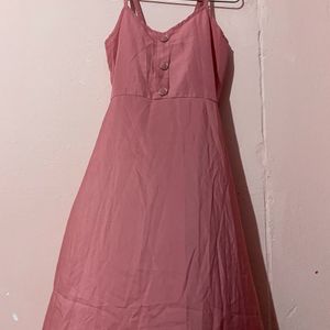 Pink Dress With Shrug