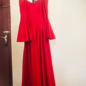 Red Shimmer Gown