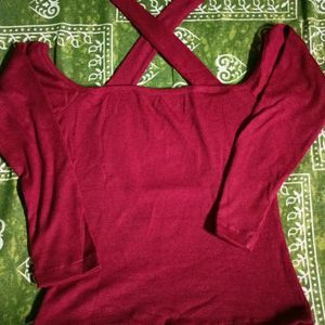 Maroon Top