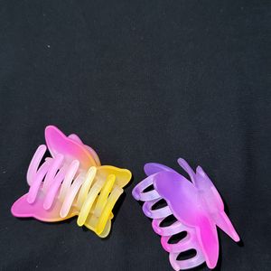 Korean Butterfly Hair Claw Clip Pack Of 2