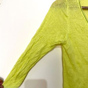 Lemon Green Cardigan By Josta