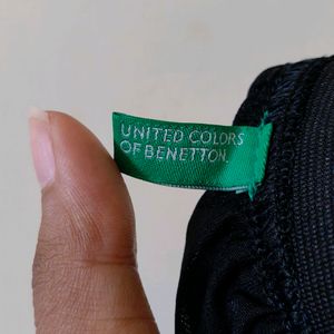 United Colors Of Benetton Black Shear Skirt