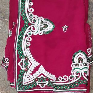 Heavy Embroidered Saree