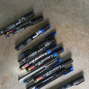 13 Black Blue Mix Permanent Marker