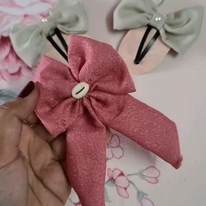 Set Of 3 Bow Hairclip