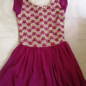 A Purple Colour Frock