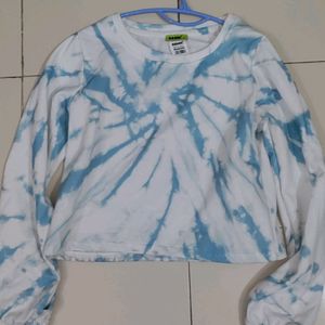 Tie Die Crop Sweatshirt