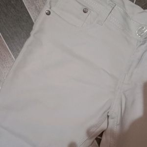 White High Waist  Jeans Only Once Used