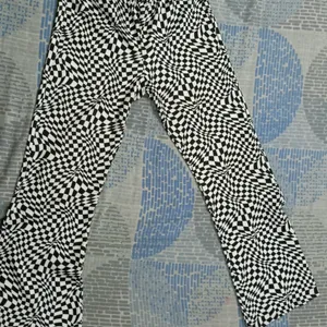 Check Print Y2k Yoga Pants