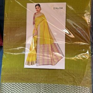 Combo New Saree With Blouse Pis