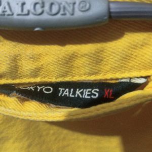 Tokyo Talkies Yellow Denim Jacket (XL)