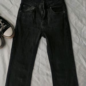 Pull And Bear Branded Bootcut Jeans