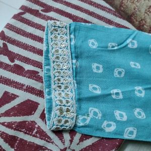 Plus Size Sky Blue Kurta